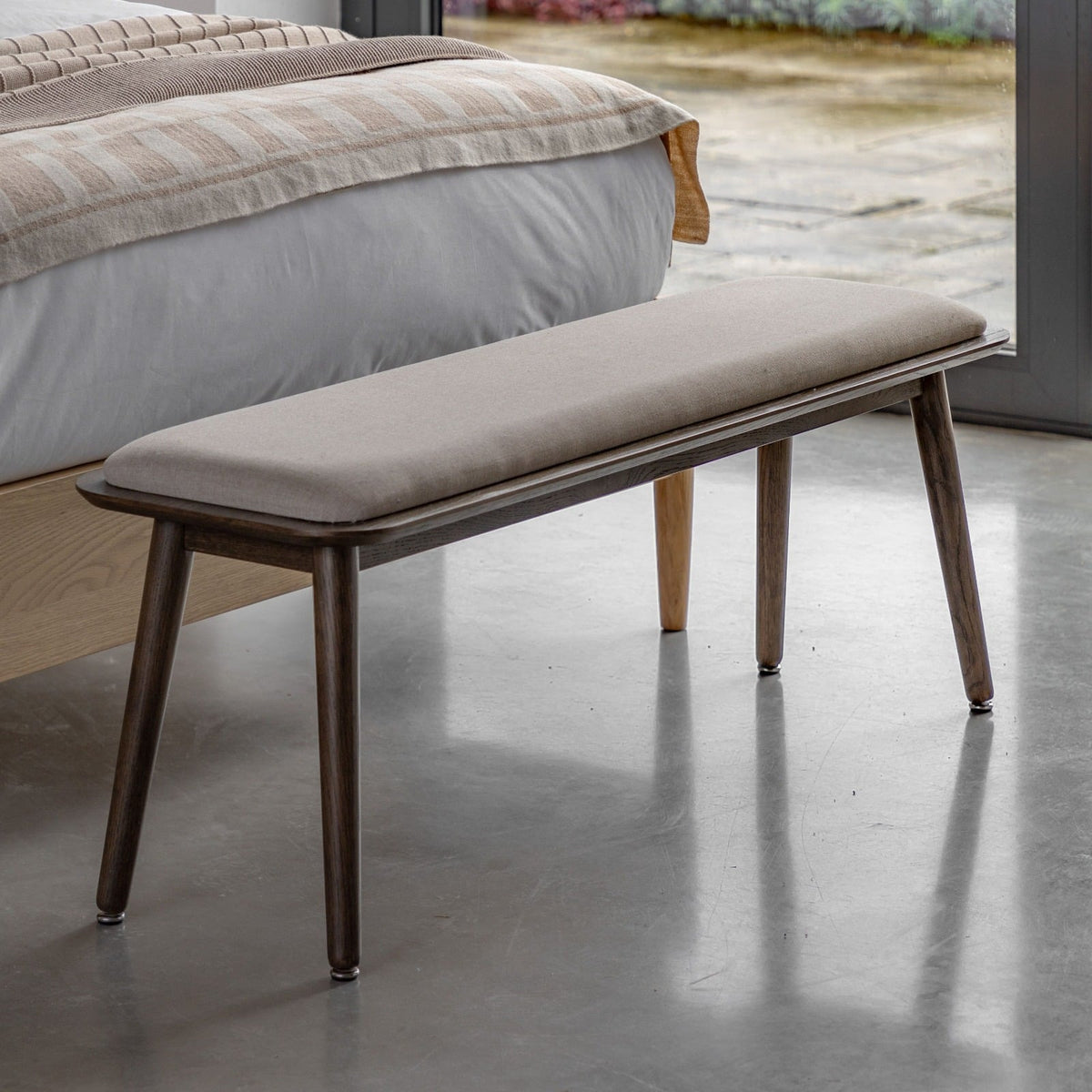 Heath Bench in Smoked