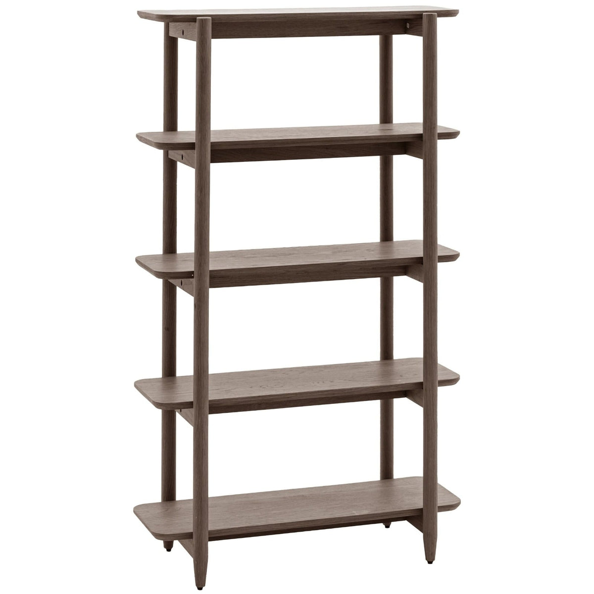 Heath Open Display Tall Bookcase in Smoked