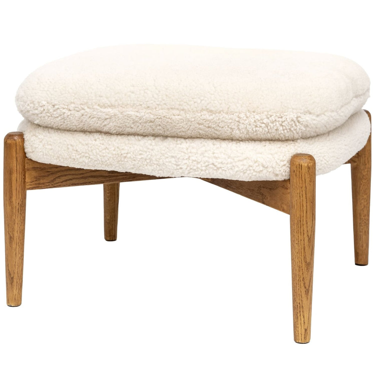 York Footstool in Sheepskin