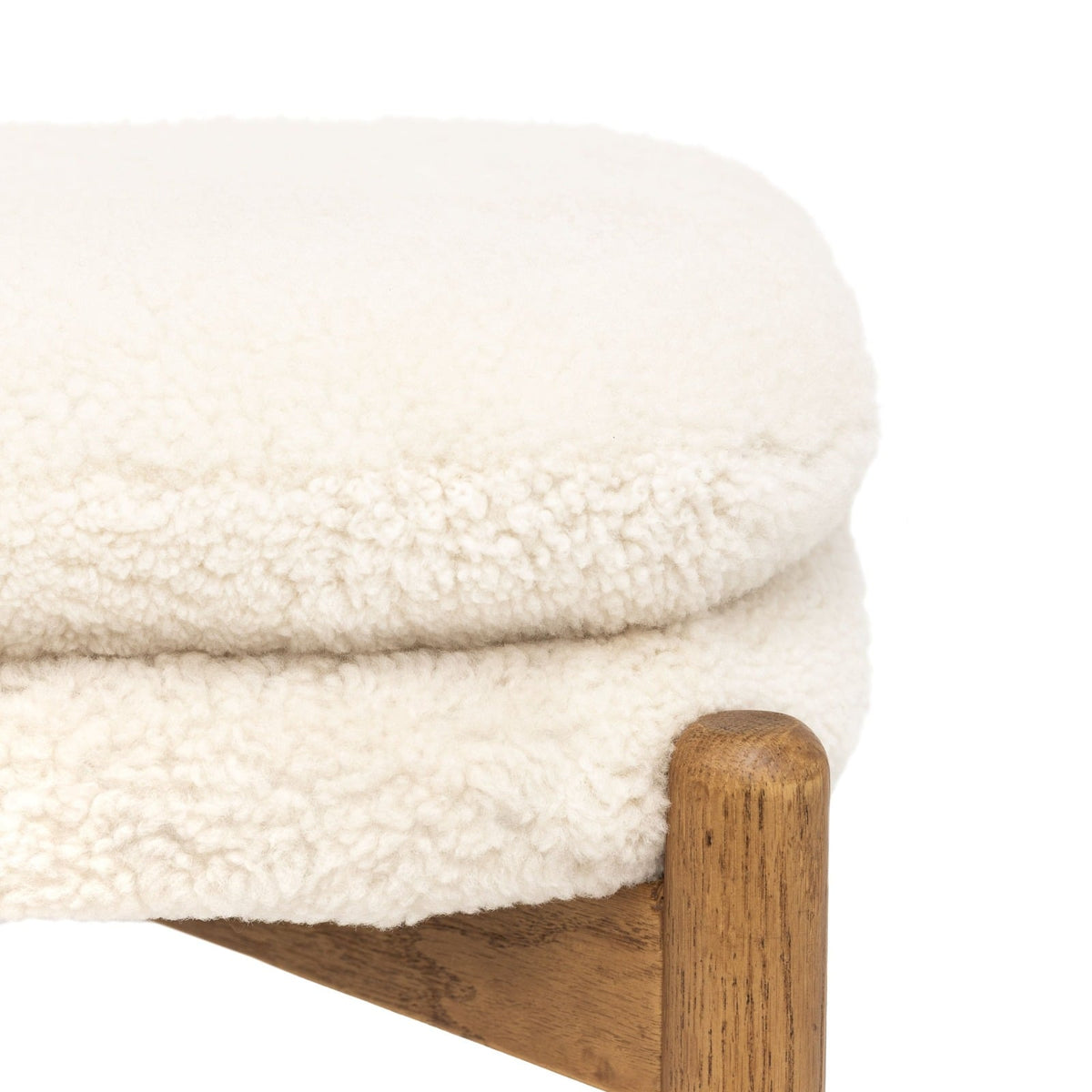 York Footstool in Sheepskin