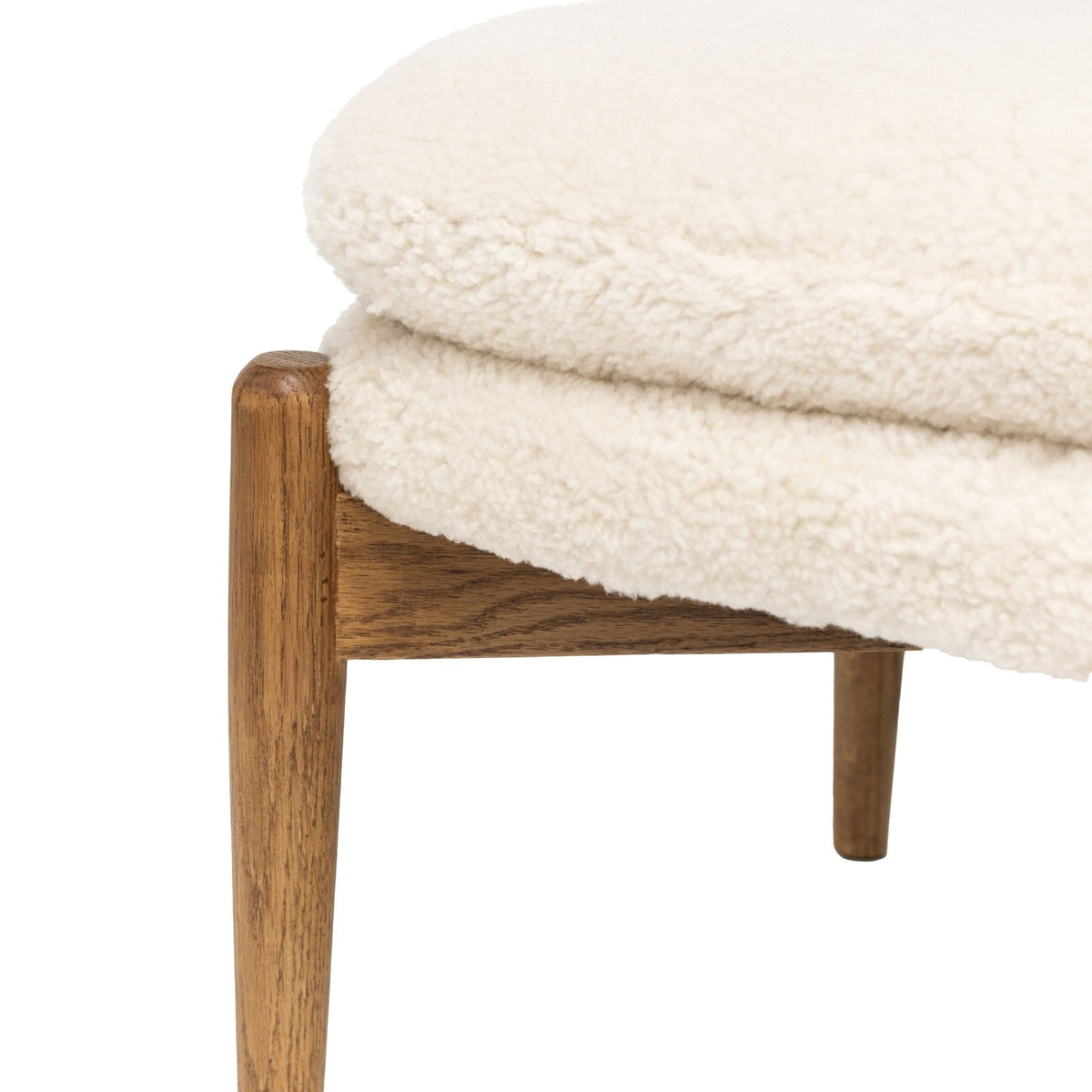 York Footstool in Sheepskin