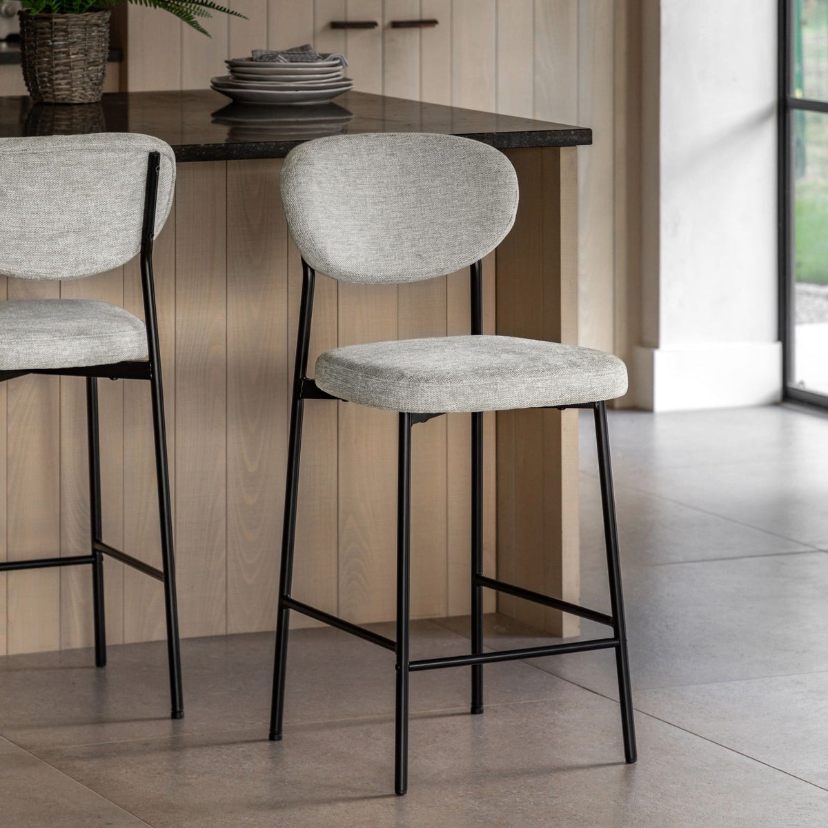 Otto Counter Stool in Natural Set of 2