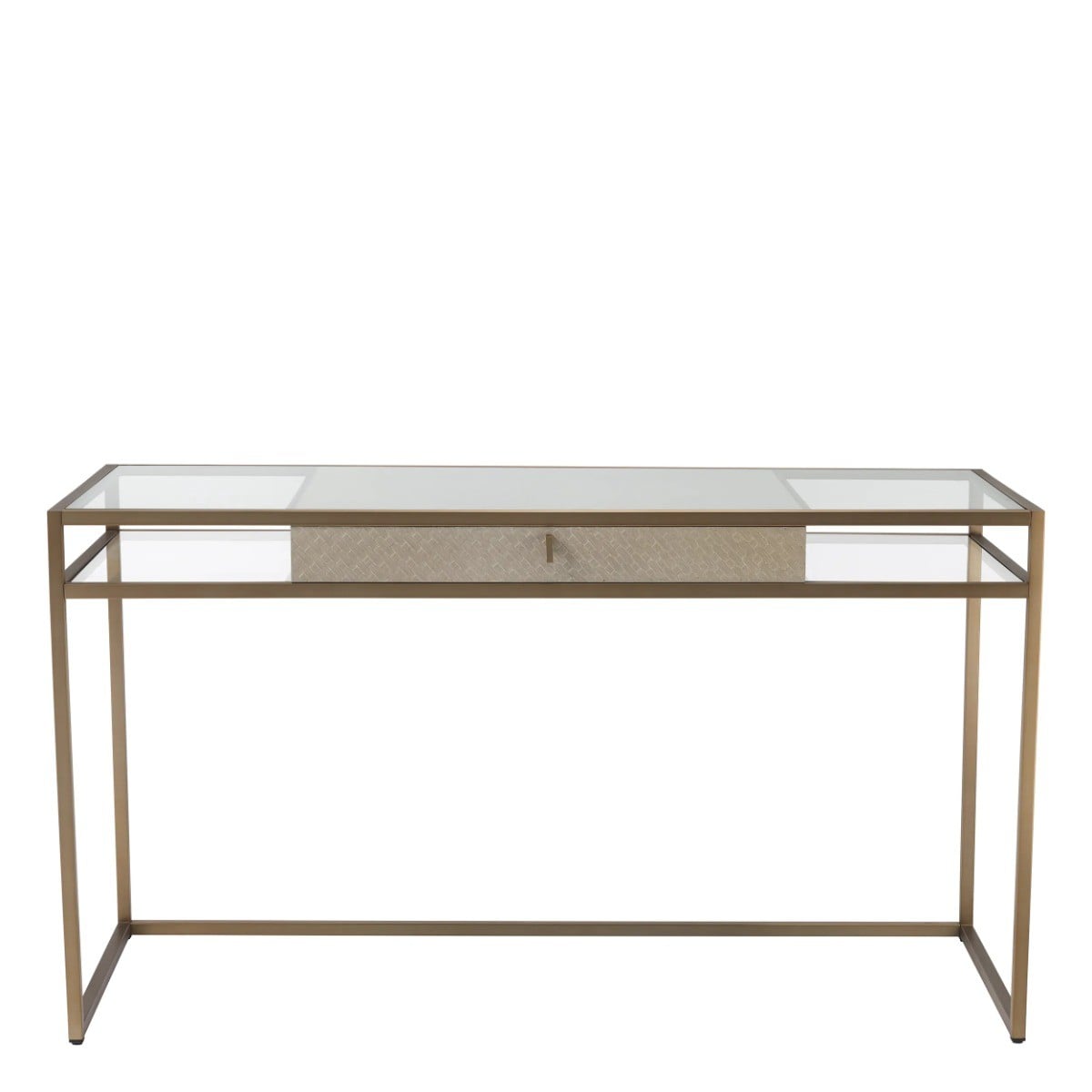 Napa Valley Modern Glass Office Desk in Washed