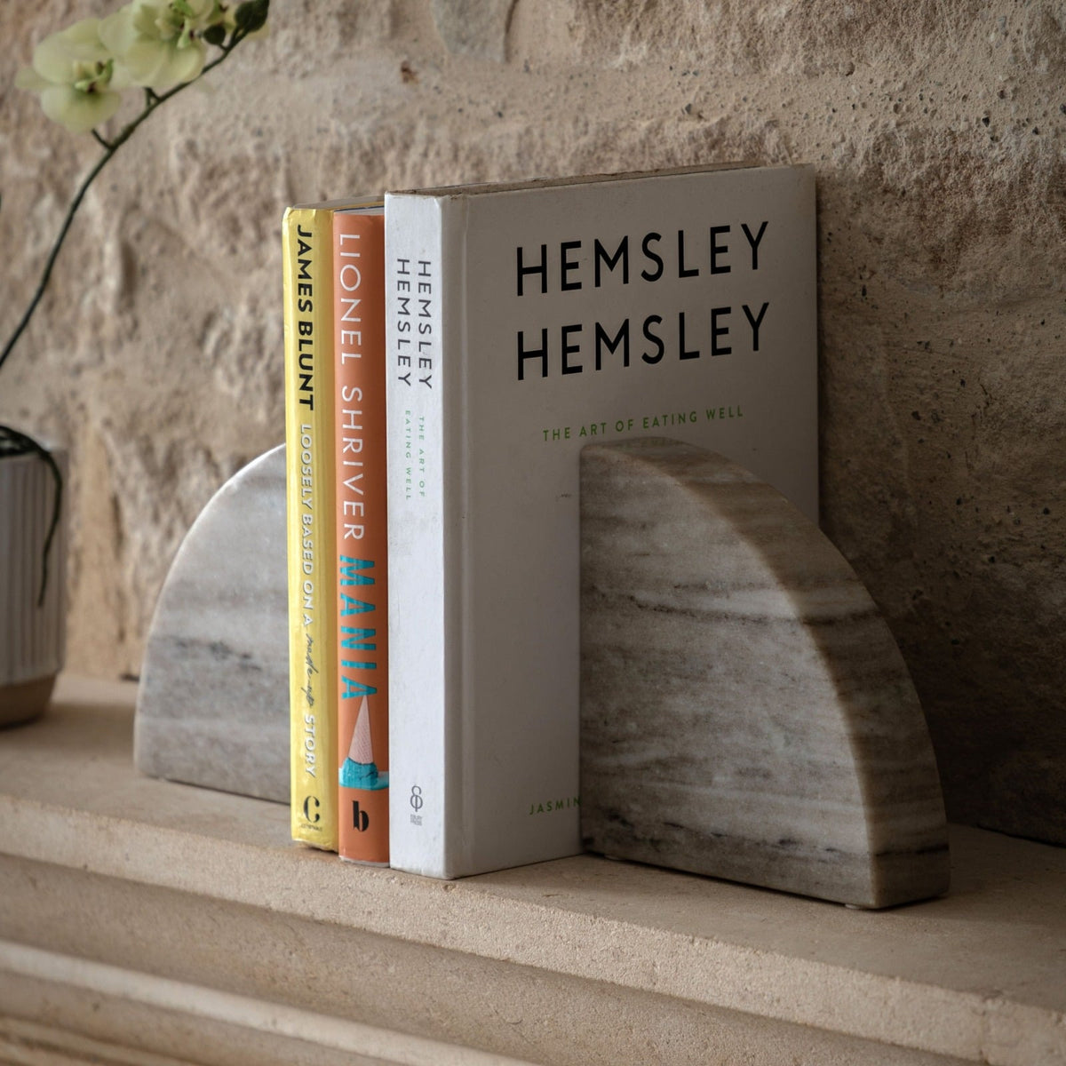 Tamera Marble Bookend in Sandstone Set of 2