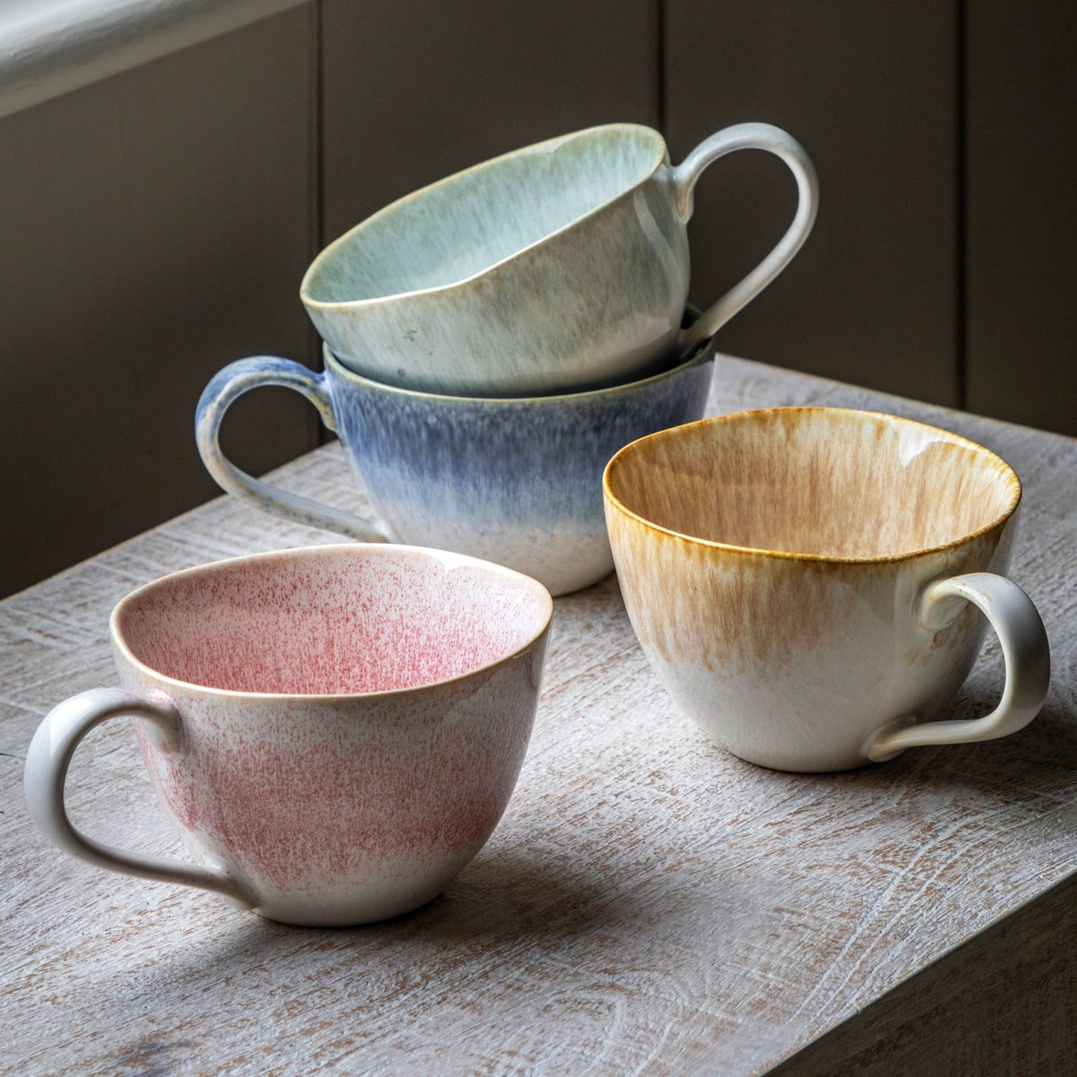 Reactive Organic Mug Camel Set 4