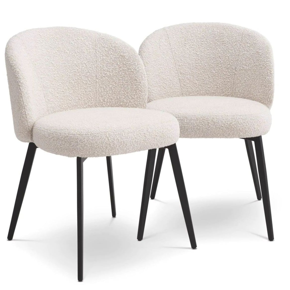 Lloyd Dining Chair in Bouclé Cream - Set of 2
