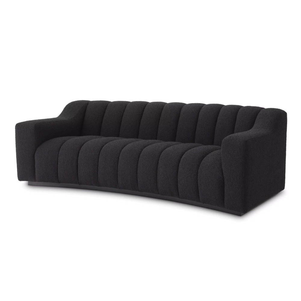 Small Sofa Kelly in Black Bouclé