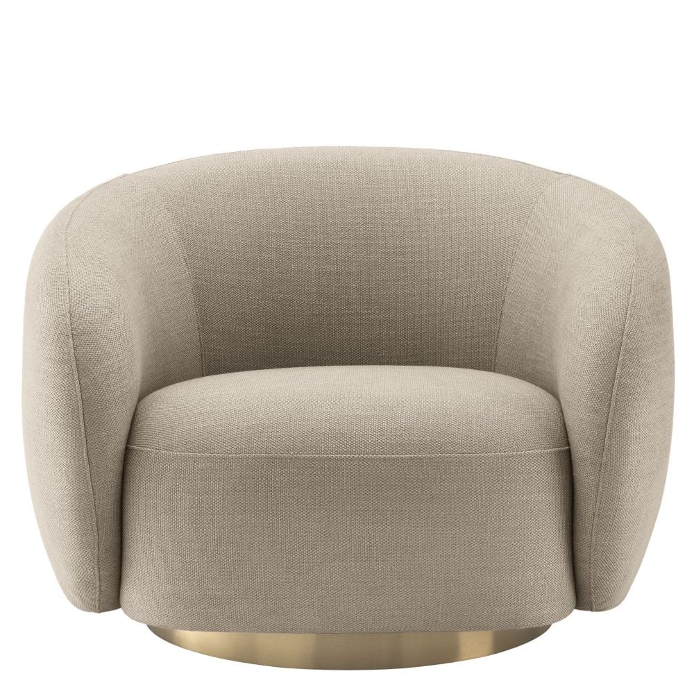Brice Swivel Chair in Sand