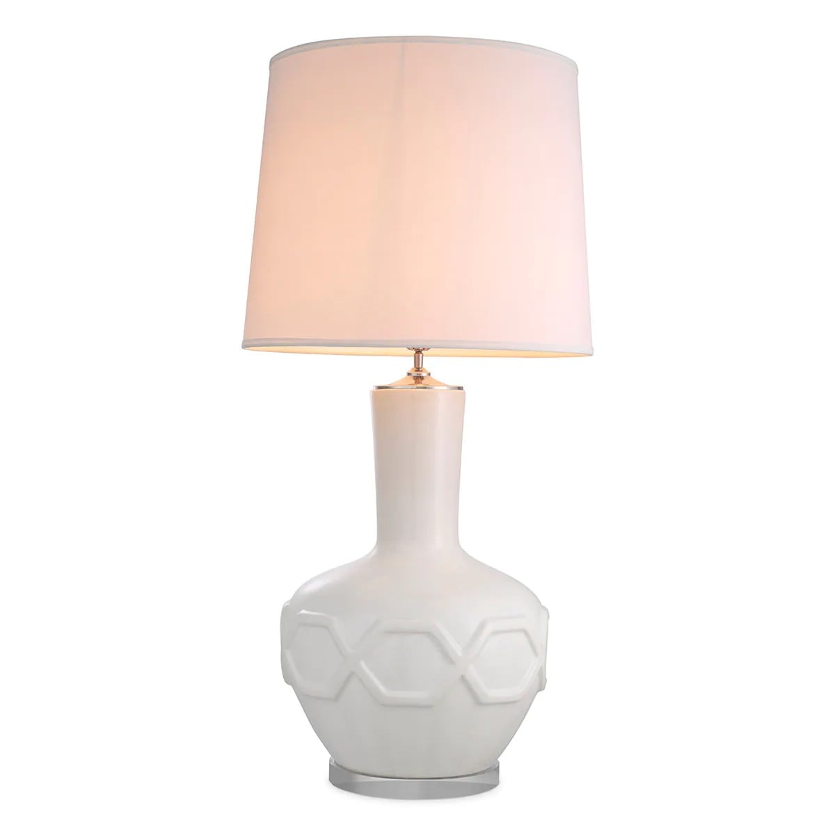 Table Lamp Lambert Crackled White