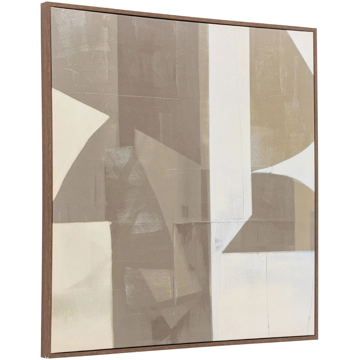 Cemento Abstract Framed Canvas