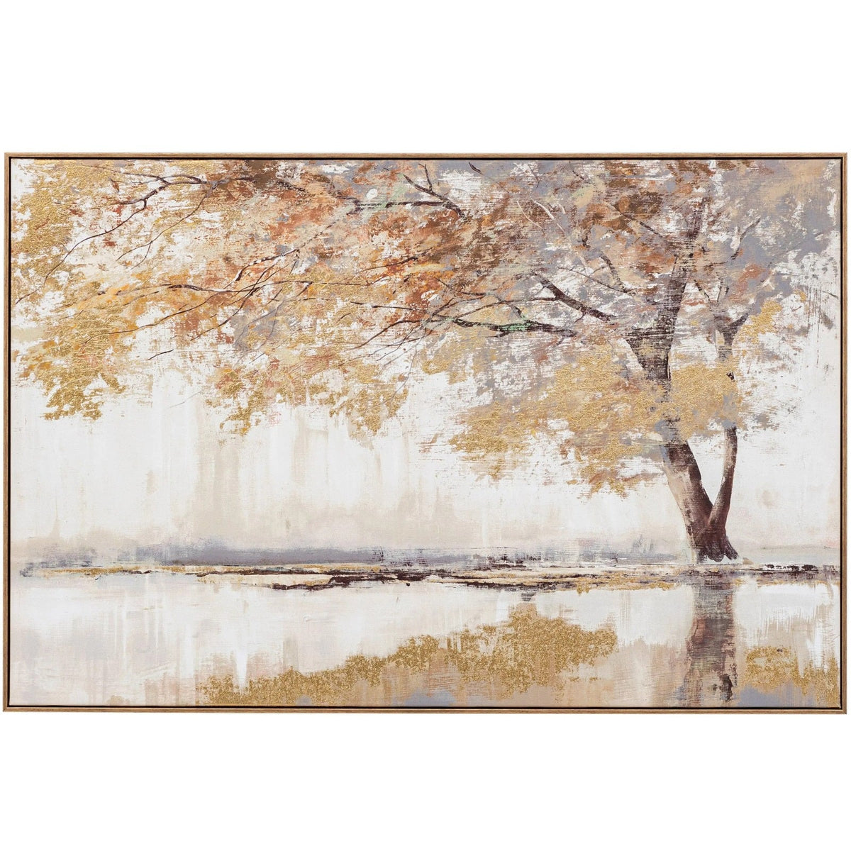 Gilded Oak Framed Canvas
