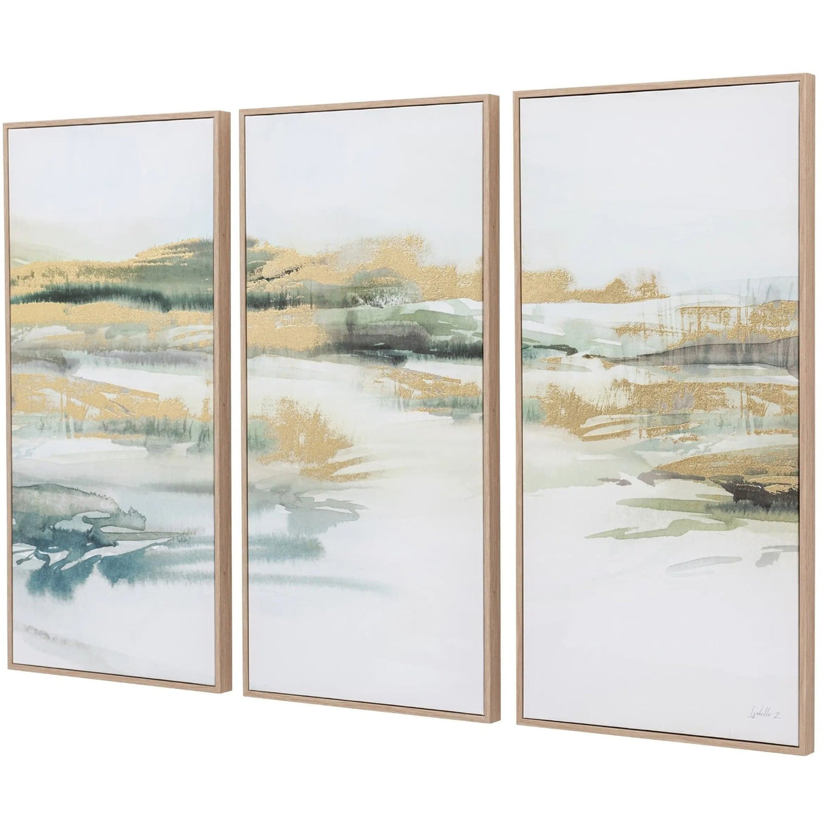 Triptych Framed Canvas Set of 3