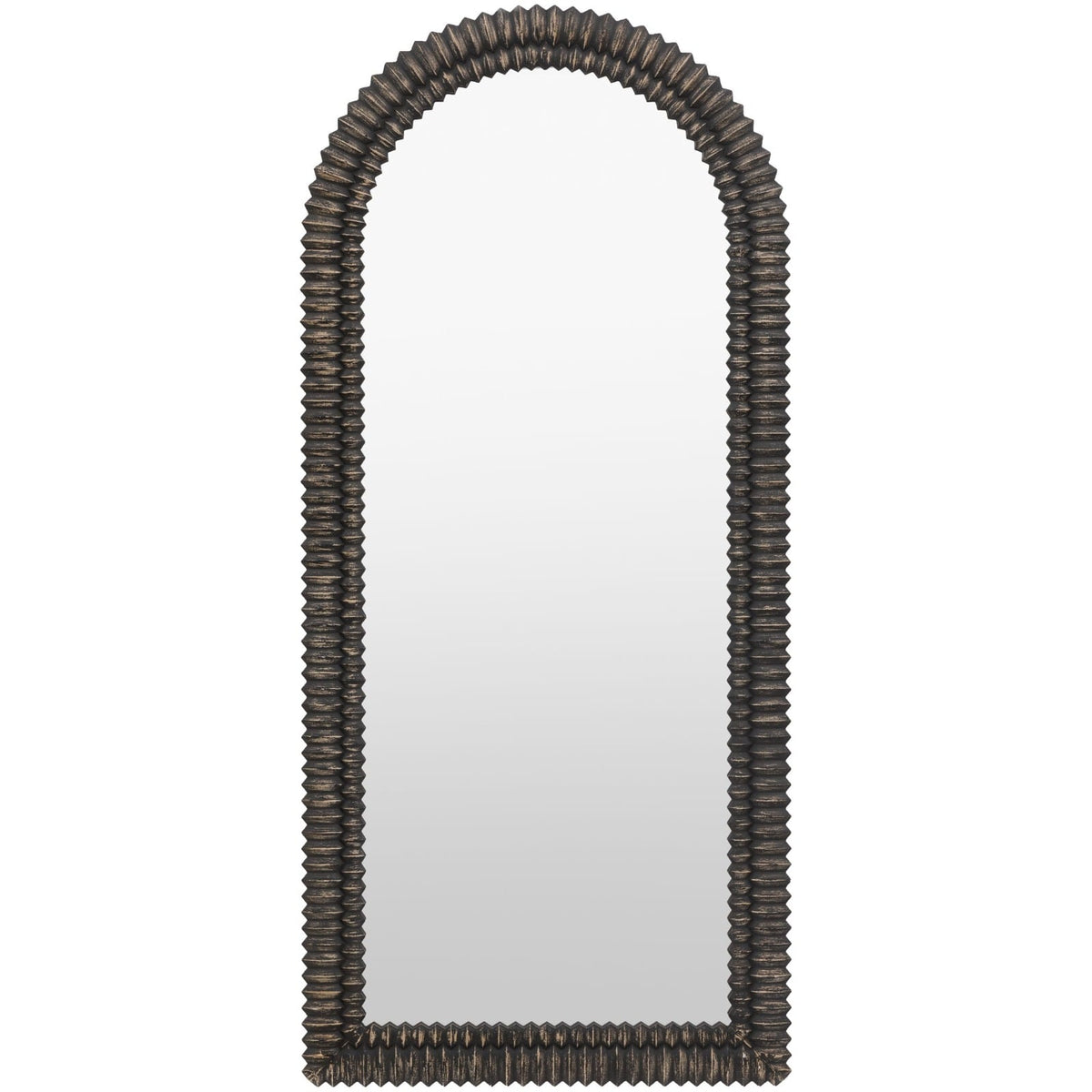 Pimlico Arch Leaner Mirror Black Wash