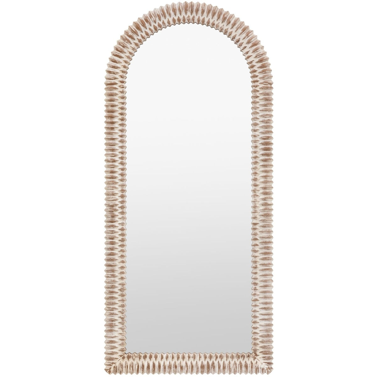 Pimlico Arch Leaner Mirror White Wash