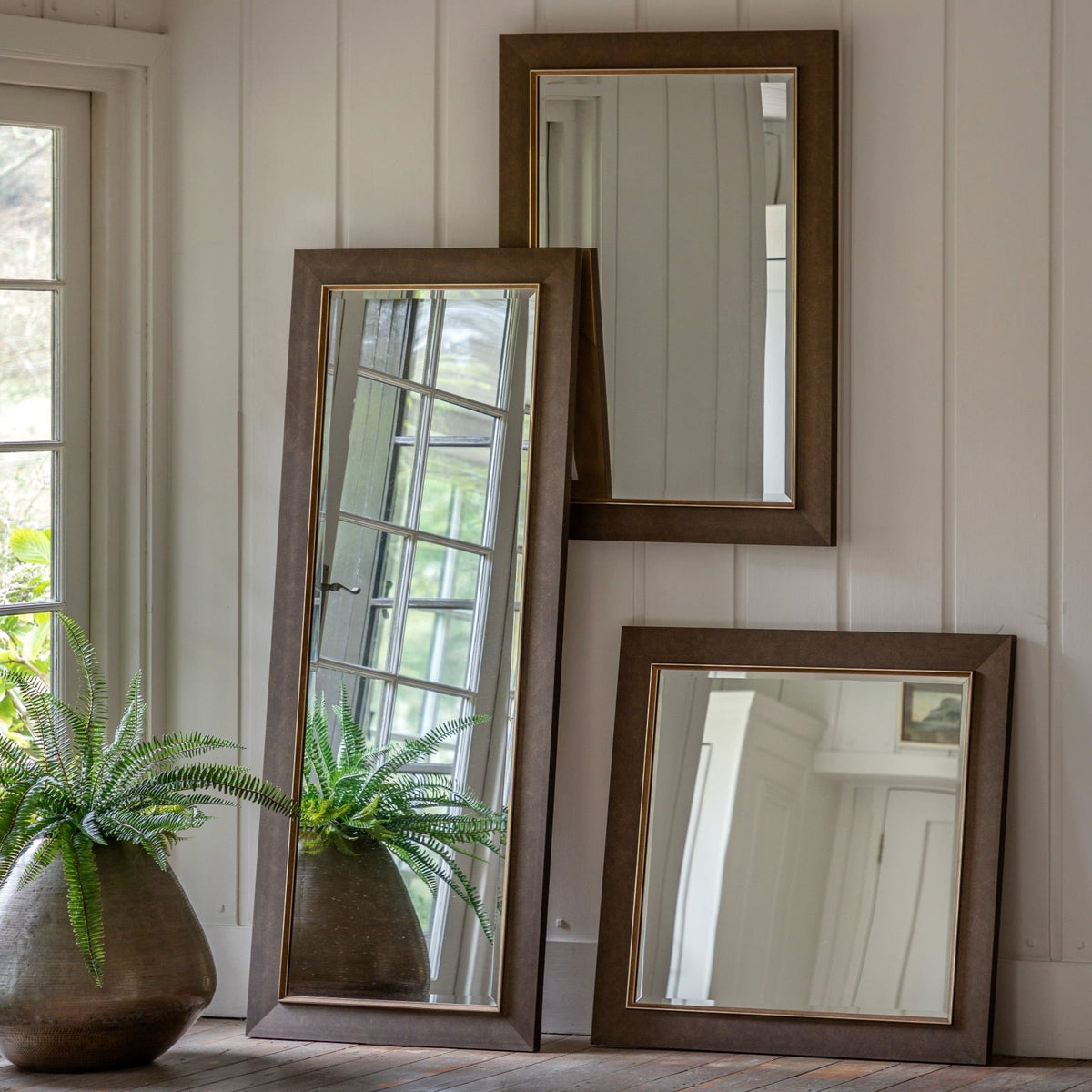 Richmond Leaner Mirror Bronze