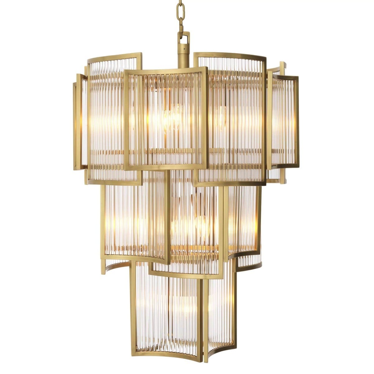 Jet Set Chandelier in Gold