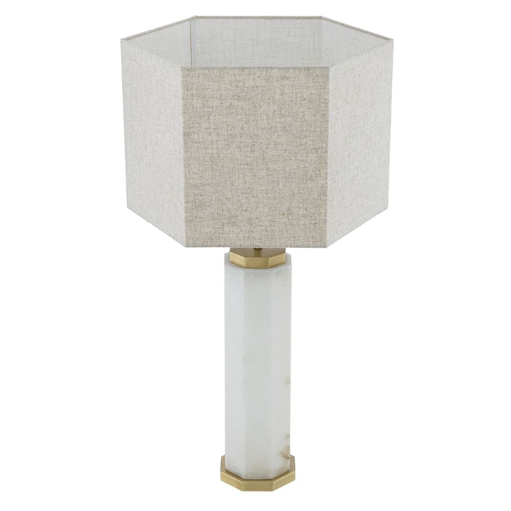 Newman Table Lamp in Alabaster