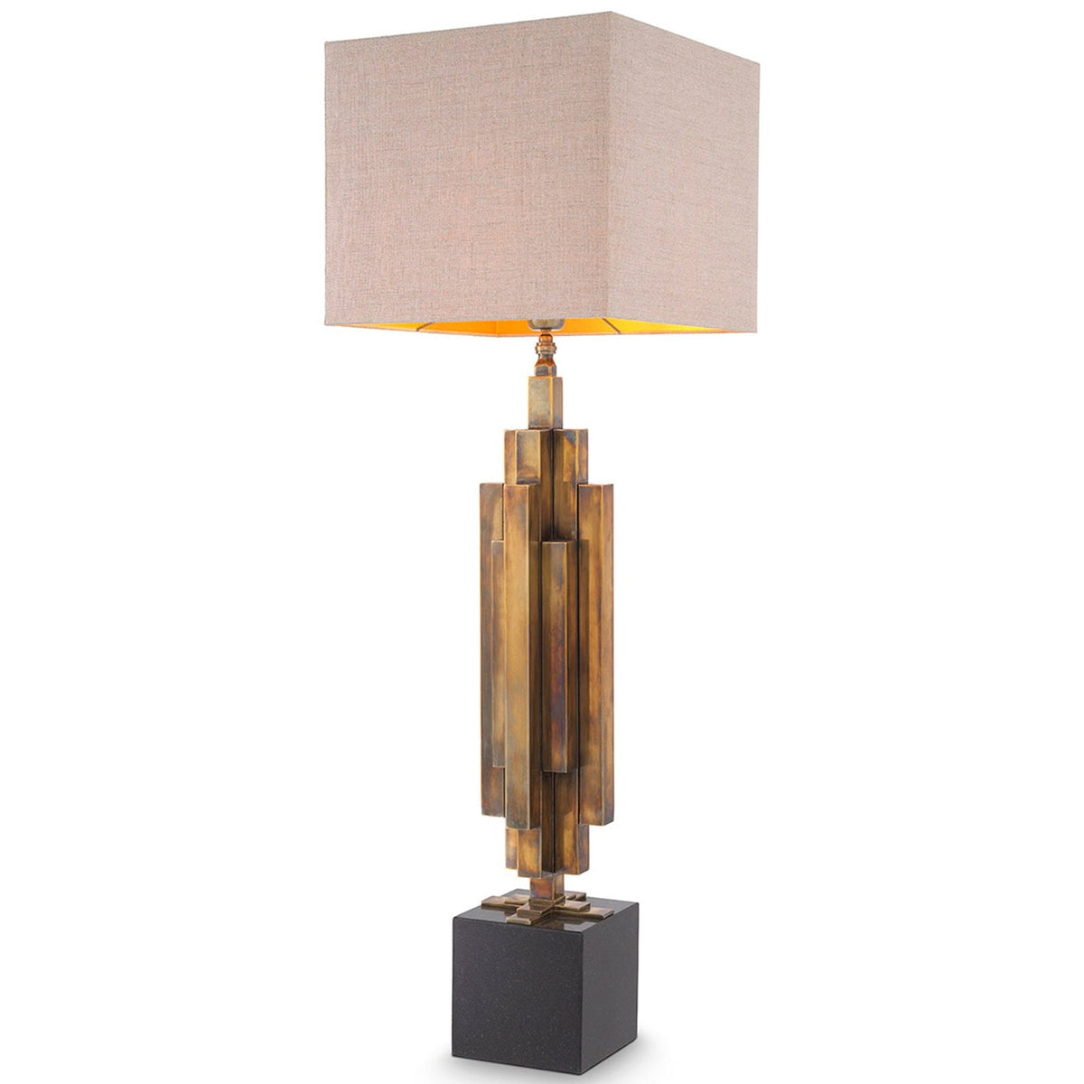 Ellis Table Lamp in Vintage Brass