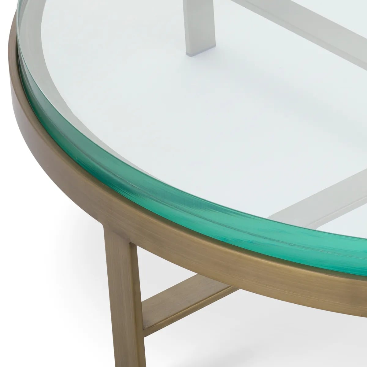 Coffee Table Hoxton brushed brass finish