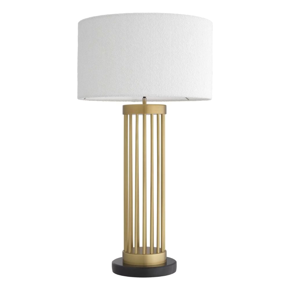 Condo Table Lamp with Boucle Shade