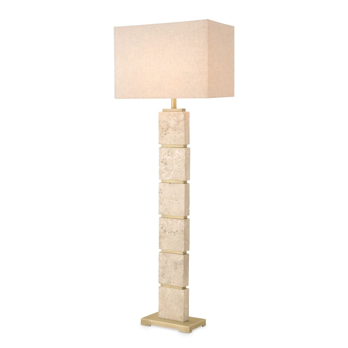 Newton Floor Lamp in Travertine