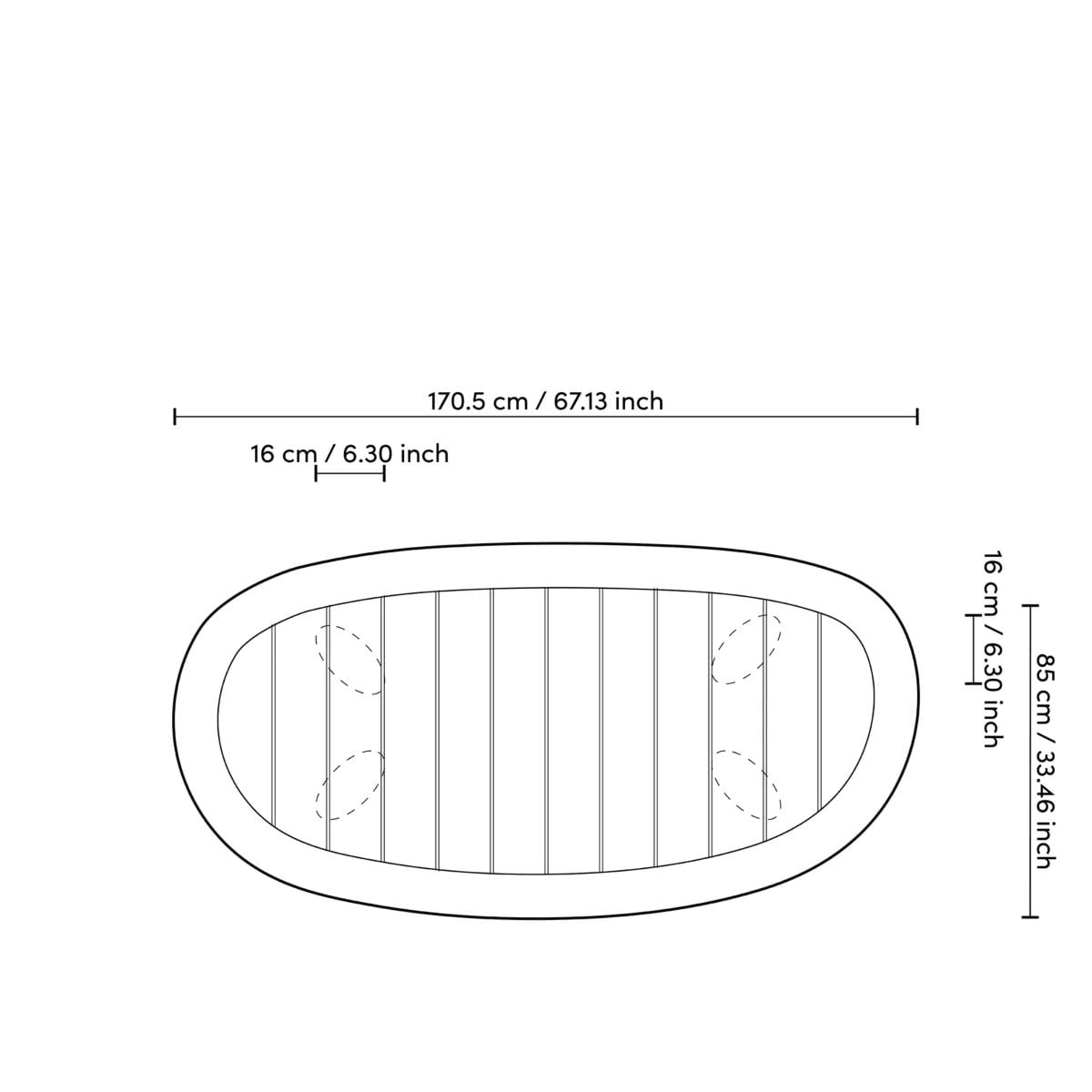 Outdoor Teak Coffee Table Free Form