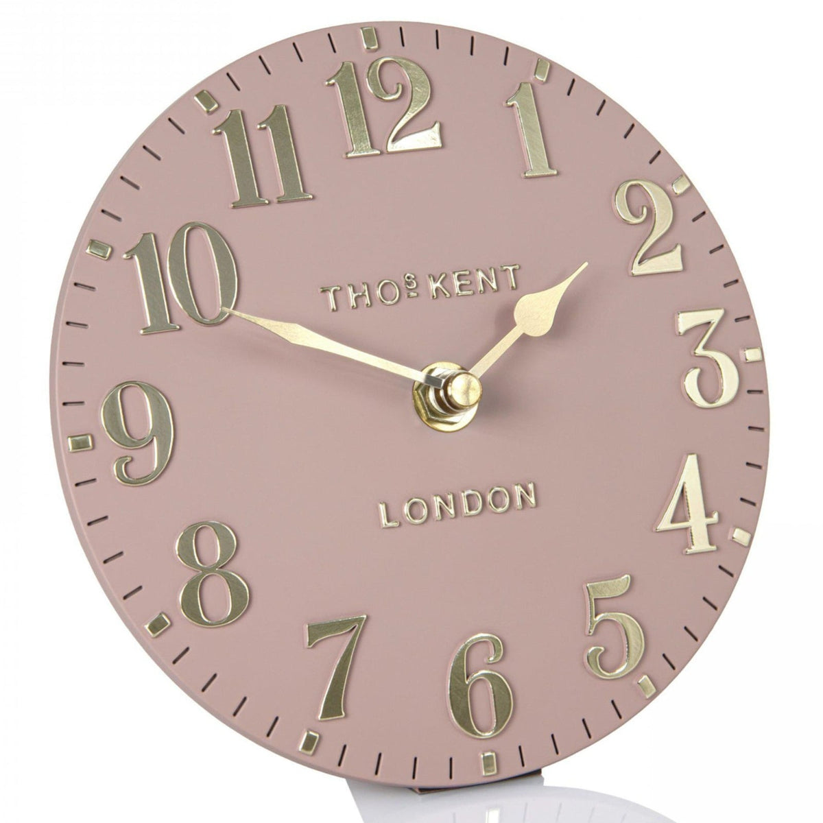 Arabic Mantel Clock in Blush Pink