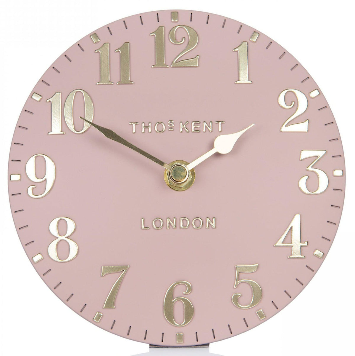 Arabic Mantel Clock in Blush Pink