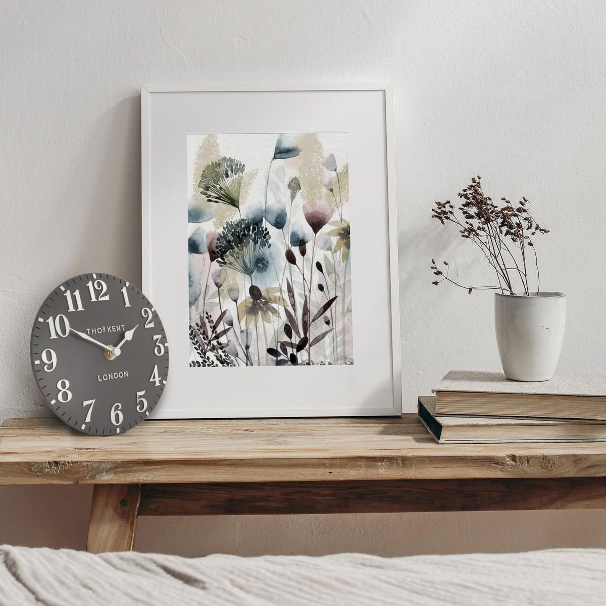 Arabic Mantel Clock in Dolphin