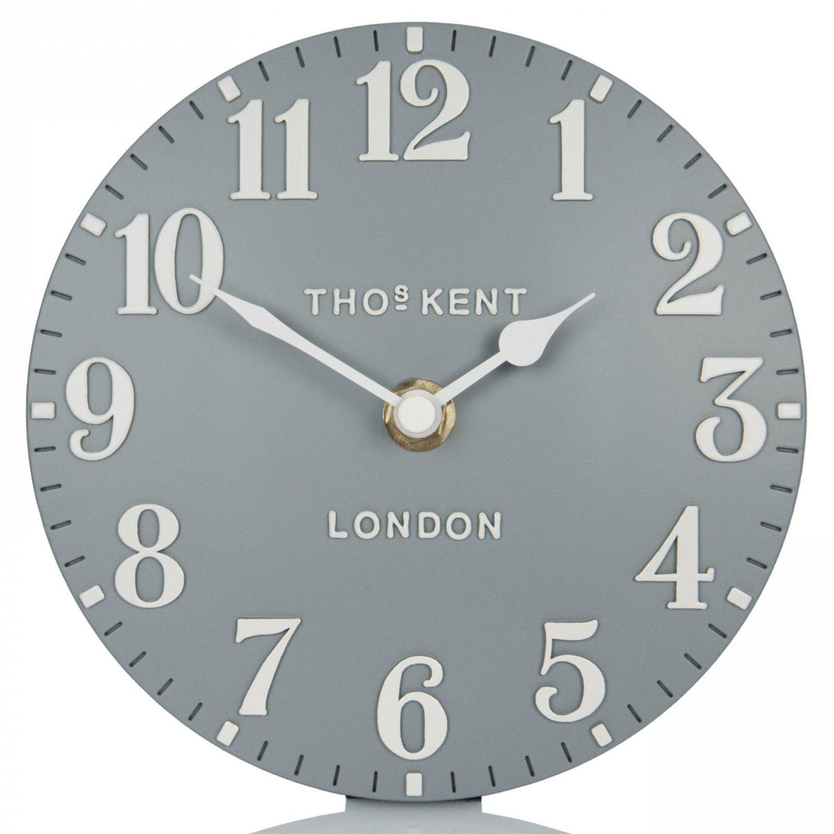 Arabic Mantel Clock in Flax Blue