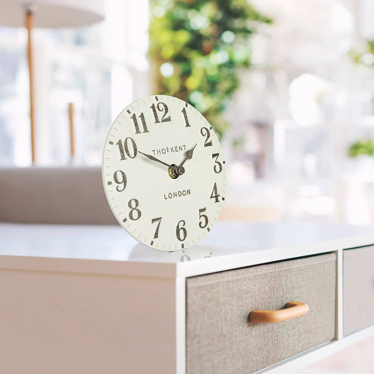 Arabic Mantel Clock in Limestone