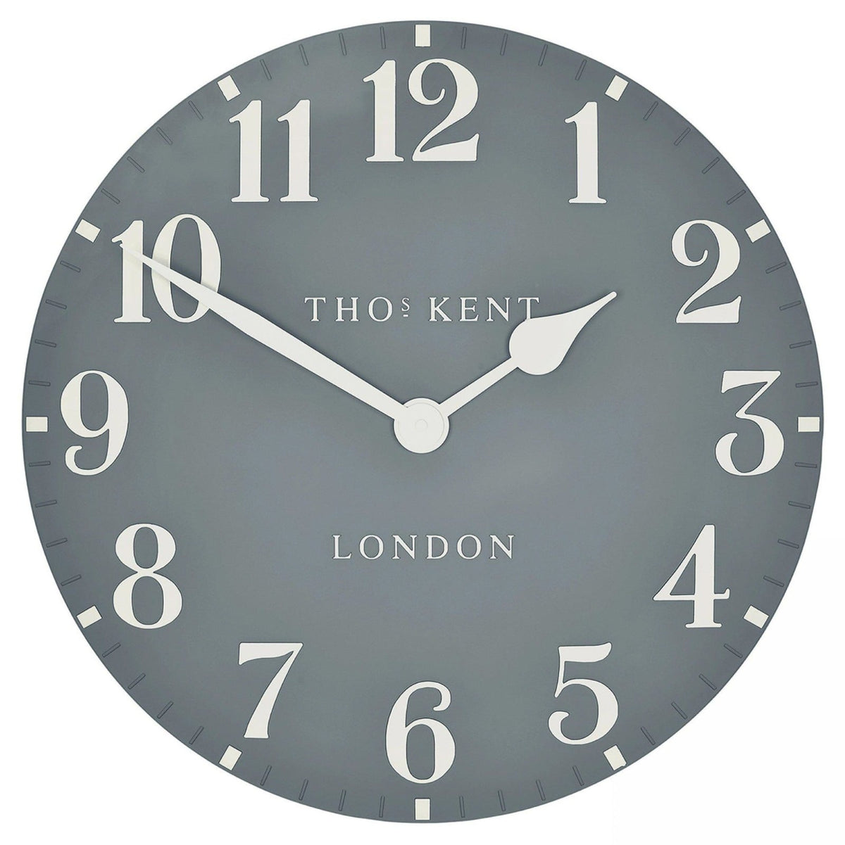 Arabic Wall Clock in Flax Blue - Small