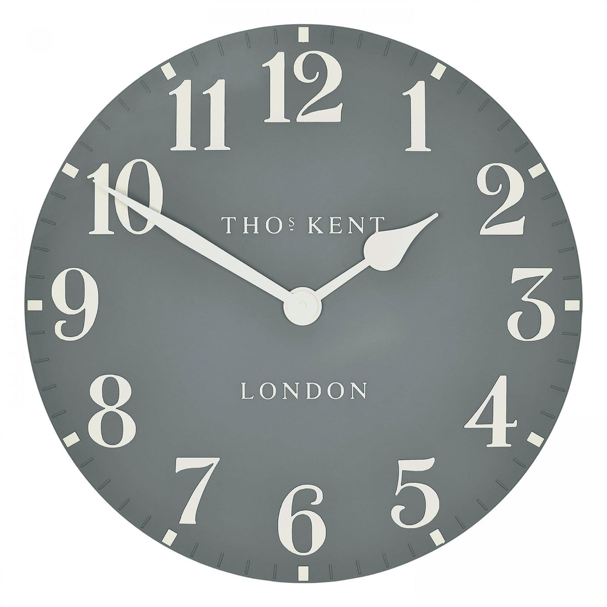 Arabic Wall Clock in Flax Blue - Large
