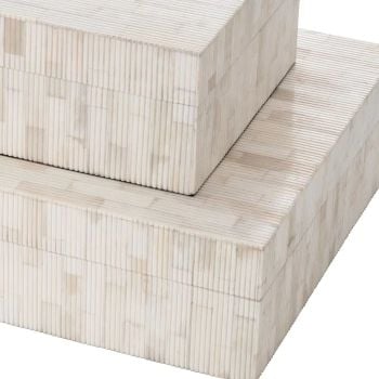 Scoop Box in Natural Bone - Large