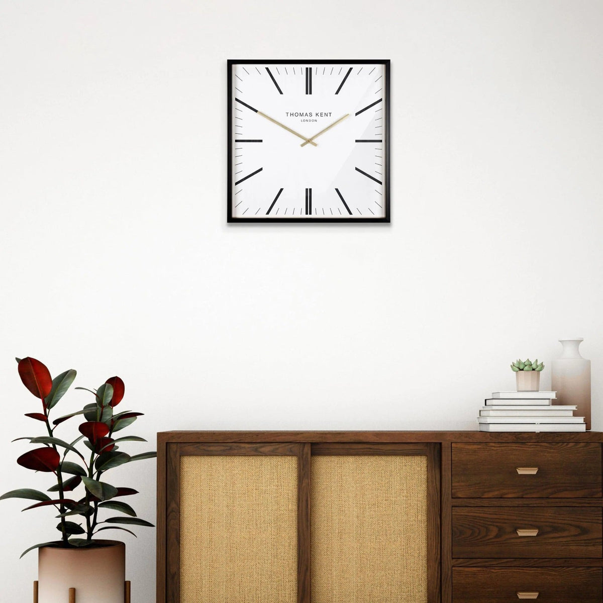 Garrick Grand Clock in White