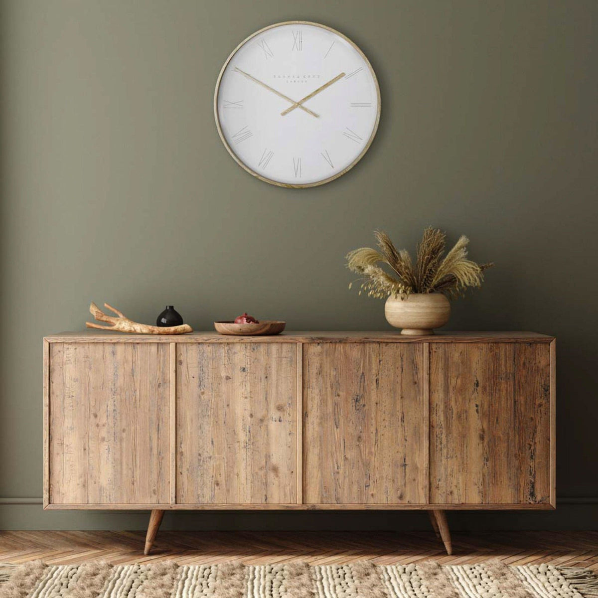 Nordic Wall Clock in Tofu
