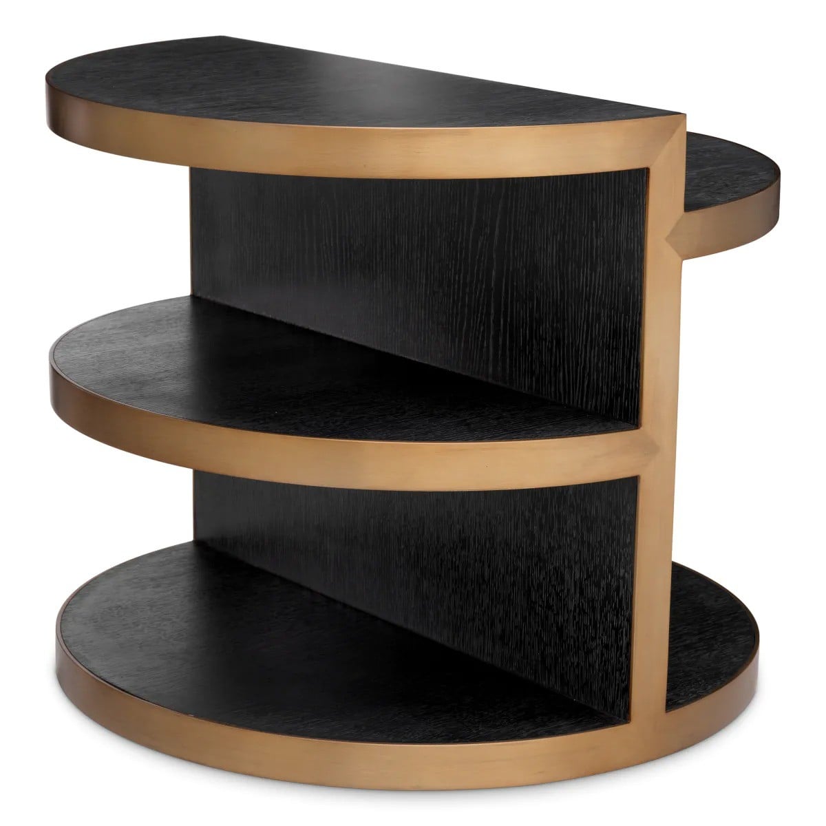 Side Table Nilo Oak & Brass