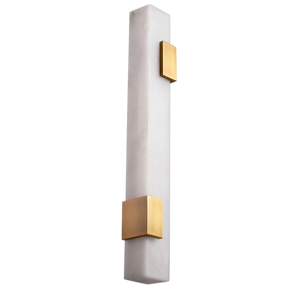 Wall Lamp Furore Antique Brass Finish & Alabaster