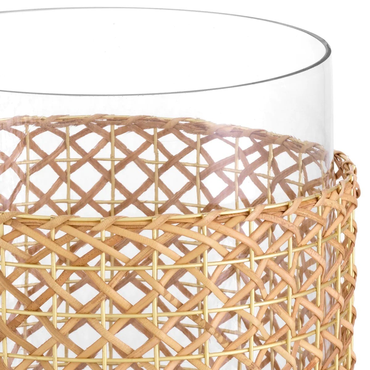 Zimmerman Hurricane in Rattan and Brass - Small