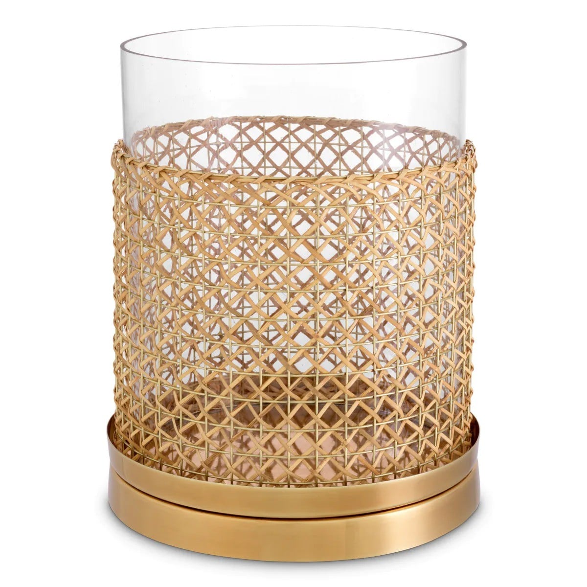 Zimmerman Hurricane in Rattan and Brass - Large