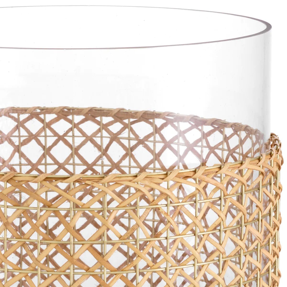 Zimmerman Hurricane in Rattan and Brass - Large