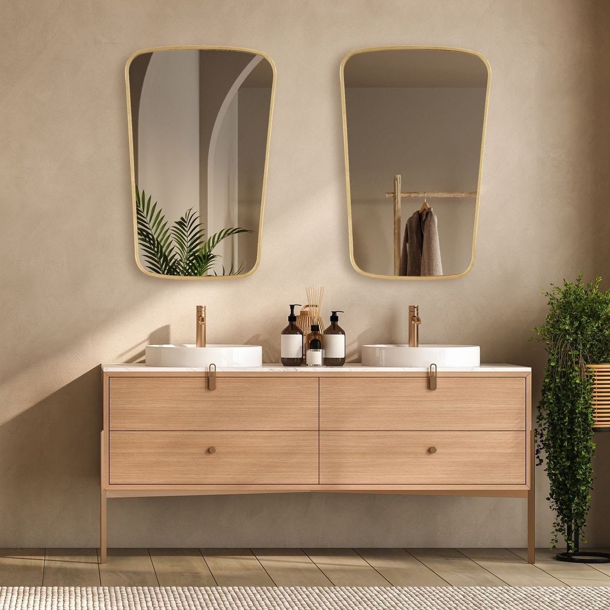 Aura Gold Leaf Mirror