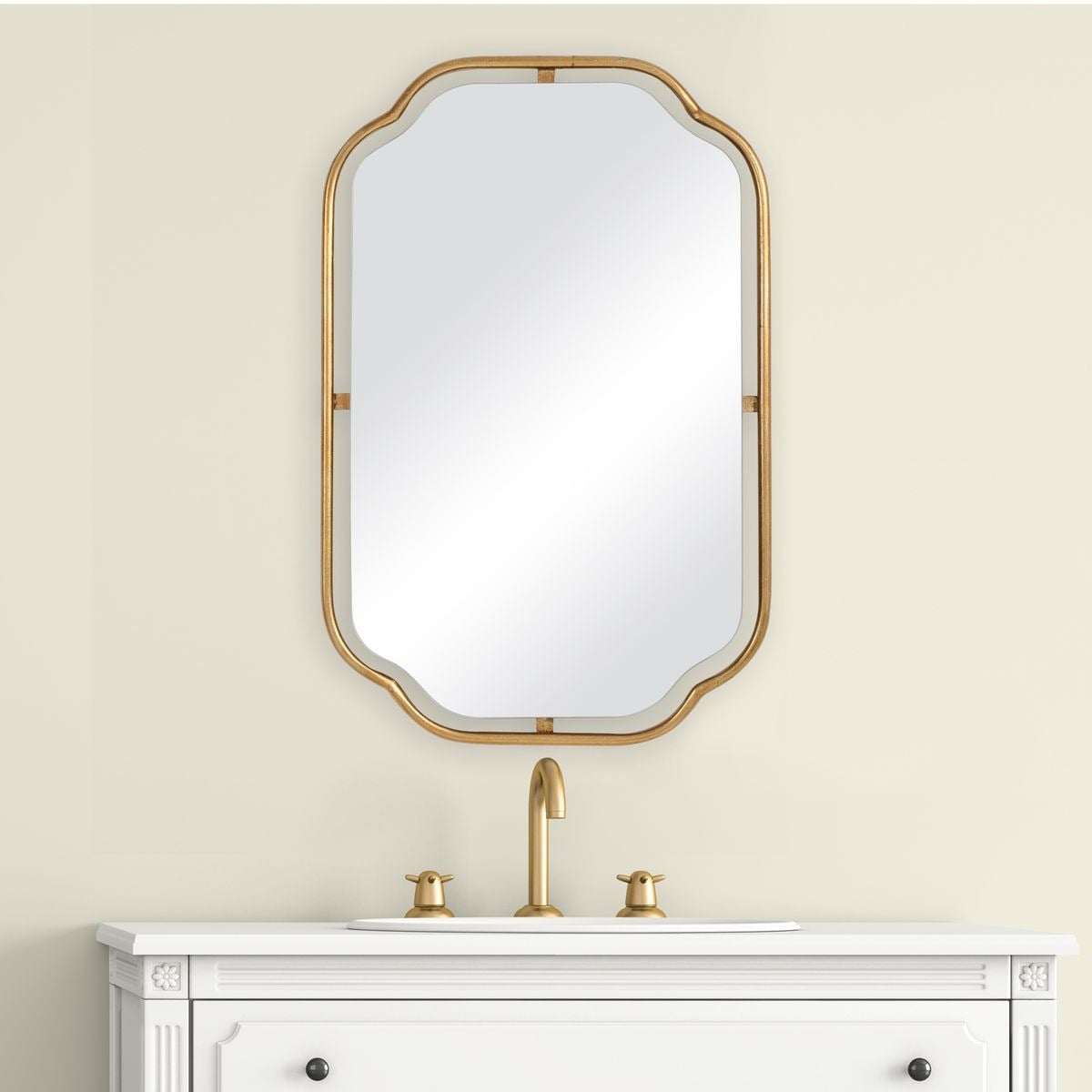 Floating Gold Leaf Mirror