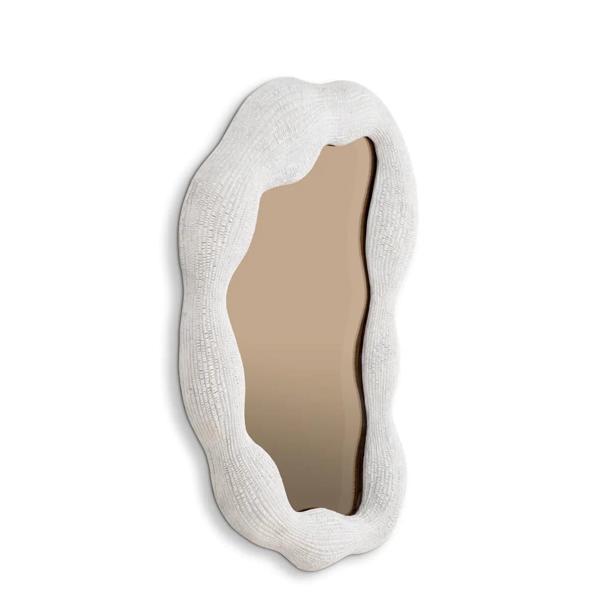 Mirror Genta Small White Finish