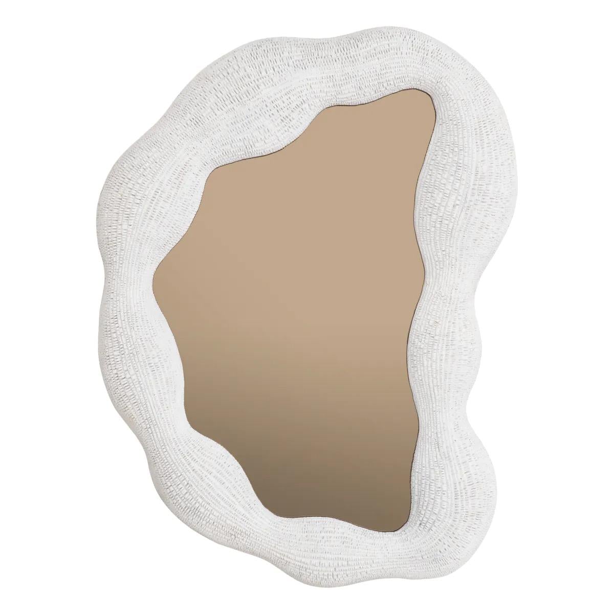 Mirror Genta Small White Finish