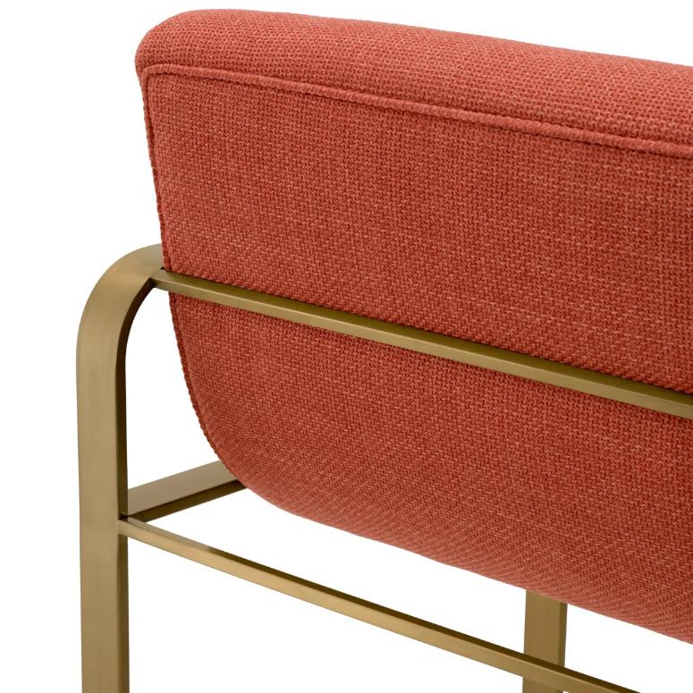 Bar Stool Olsen in Scalea Orange