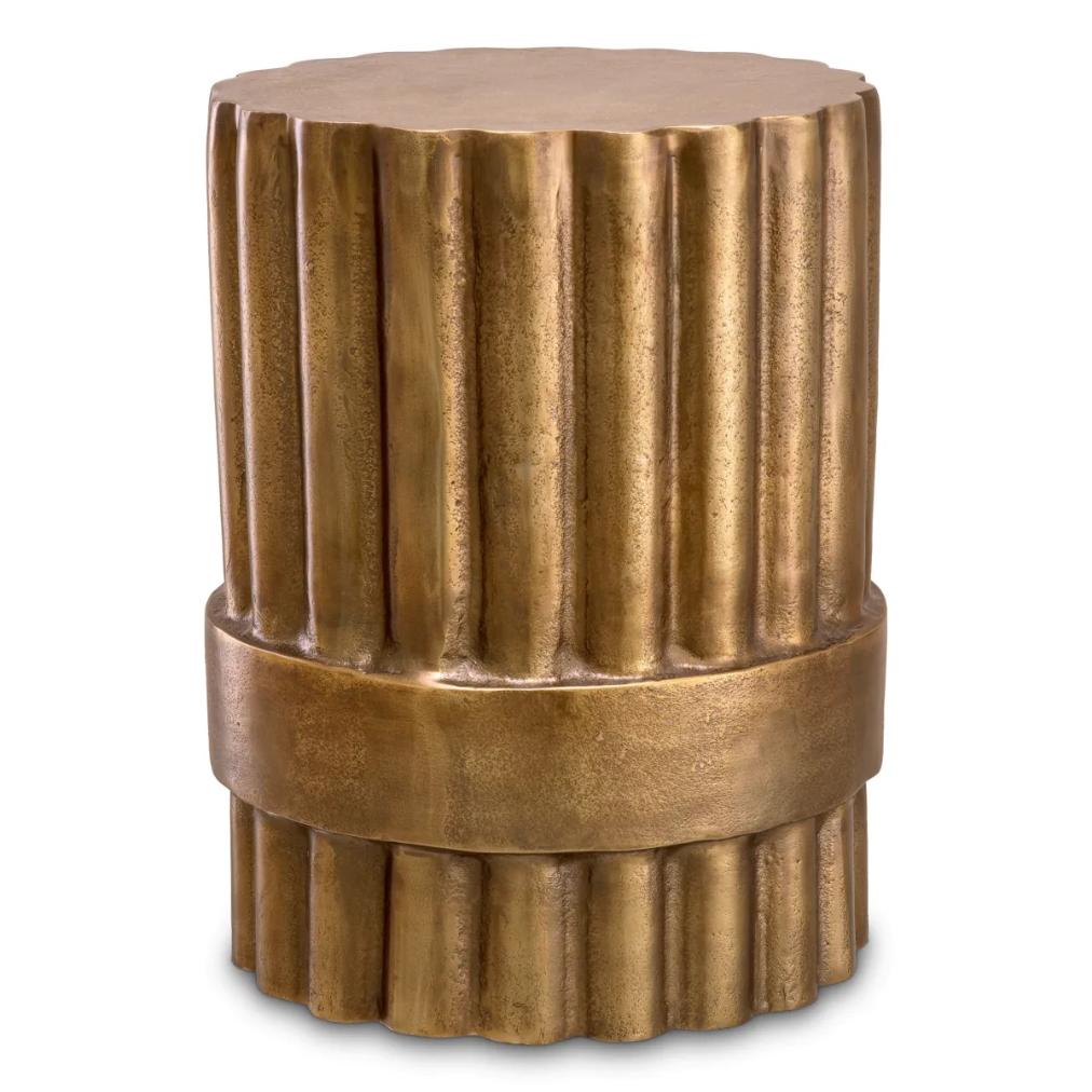 Side Table Padua Small Antique Brass Finish