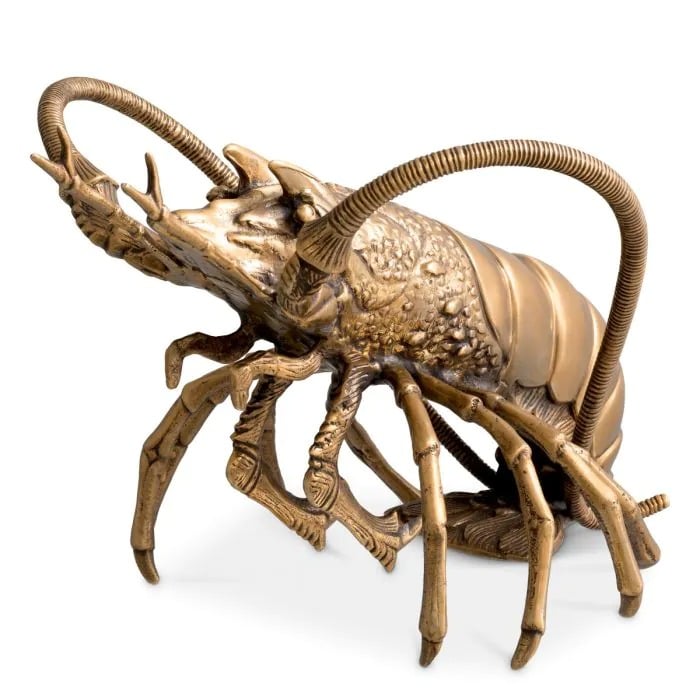 Lobster Ornament in Brass