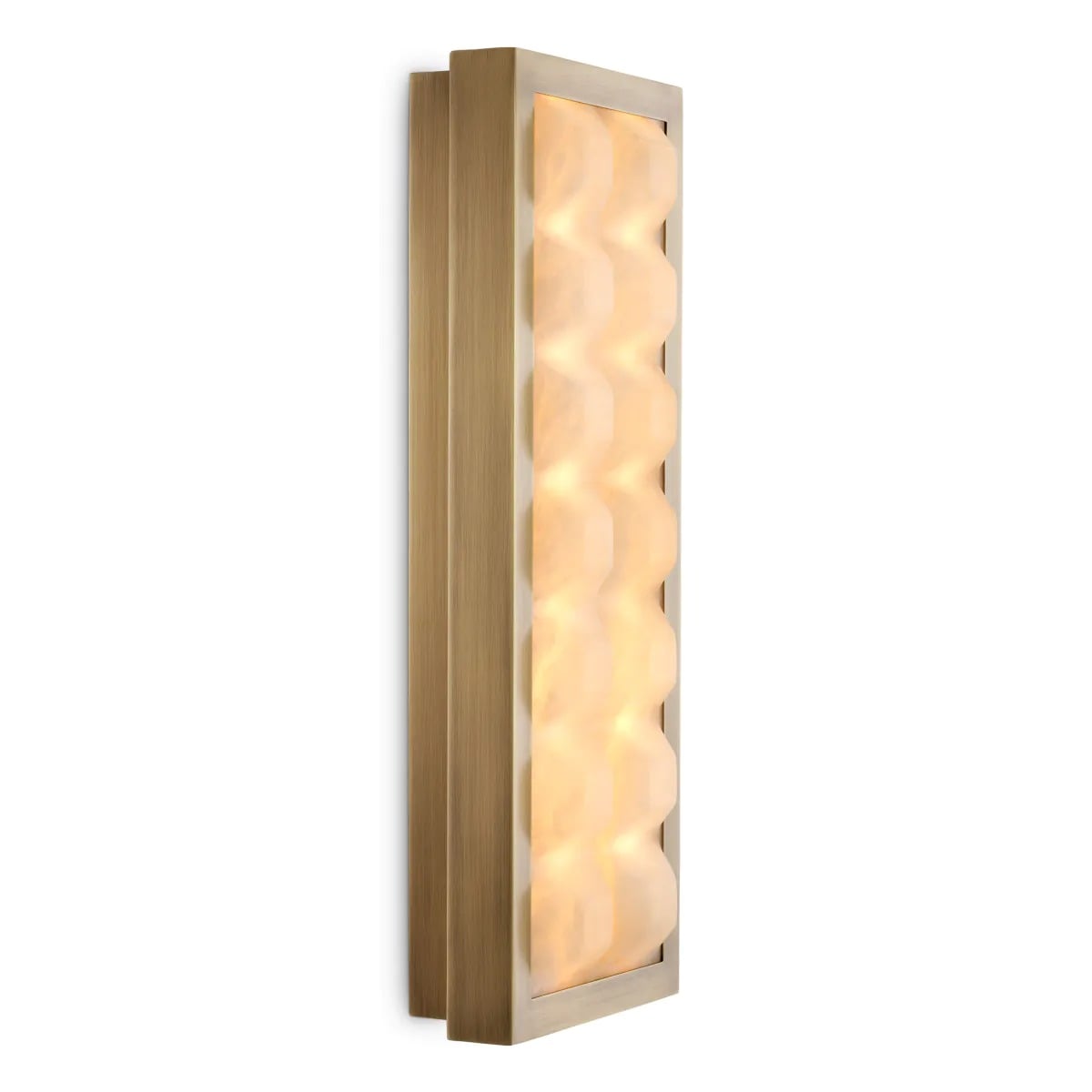 Wall Lamp Cabildo in Antique Brass Finish & Alabaster