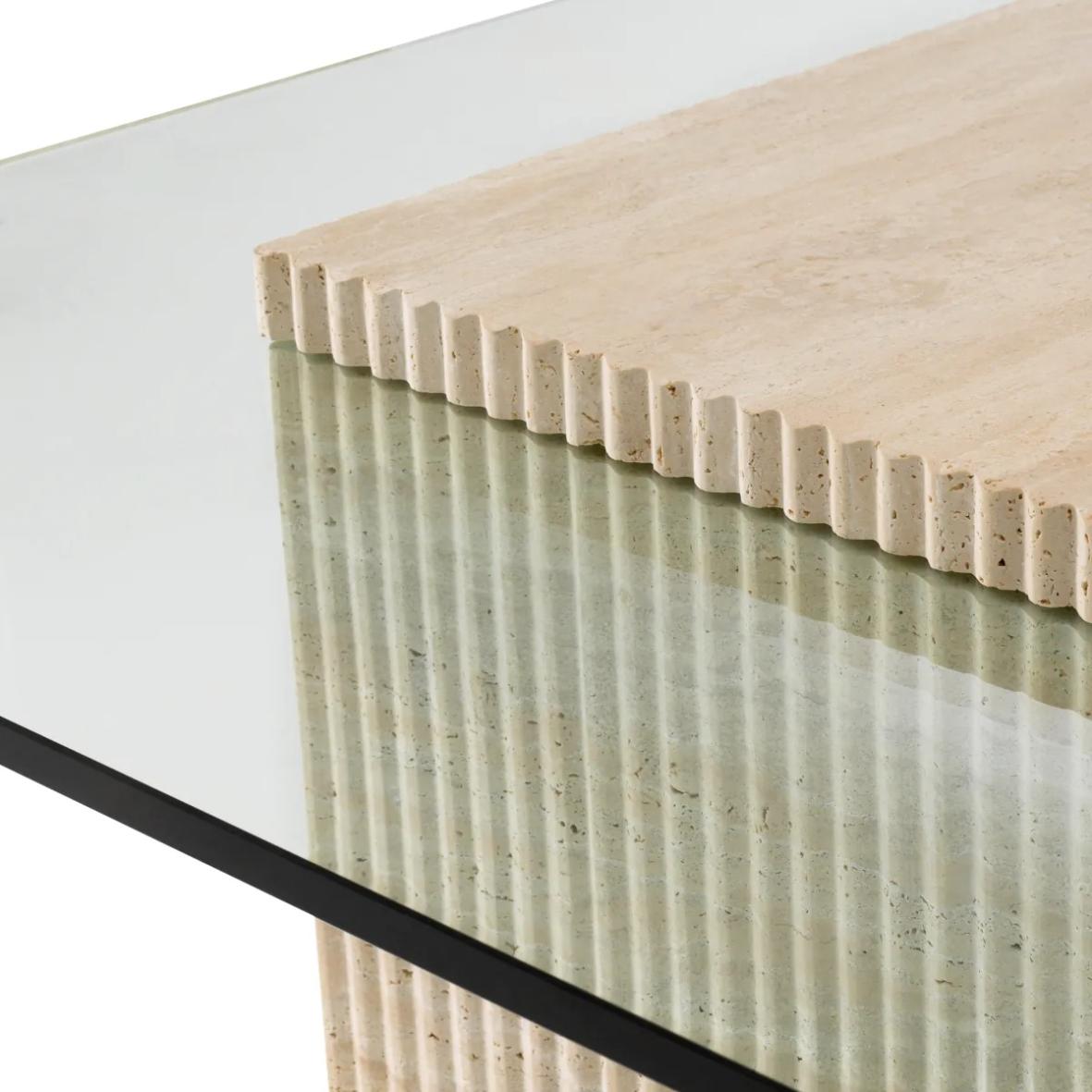 Coffee Table Brindisi in Travertine